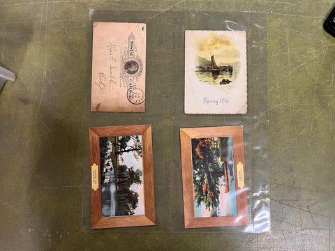 VTG Antique Early 1900s Lot of 4 Pennsylvania Postcards Mixed Topics Springtime