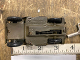 Vtg Toy Minic Clockwork Jeep Dinky Toys England Military WW2 Willys 1960's Tin