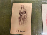 VTG Antique Early 1900s Lot of 4 Postcards Mixed Topics Peaches Victorian Ladies
