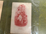 VTG Antique Early 1900s Lot of 4 Postcards Mixed Topics Peaches Victorian Ladies