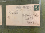 VTG Antique Early 1900s Lot of 4 Postcards Mixed Topics Peaches Victorian Ladies