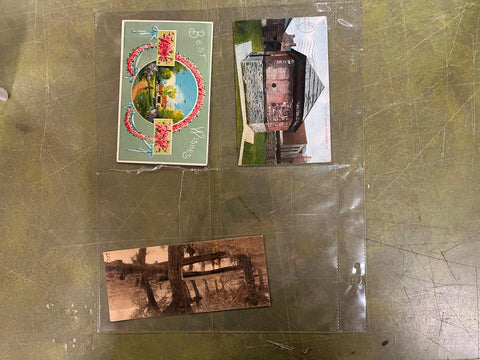 VTG Antique Early 1900s Lot of 3 PA Postcards Mixed Topics Best Wishes Nature