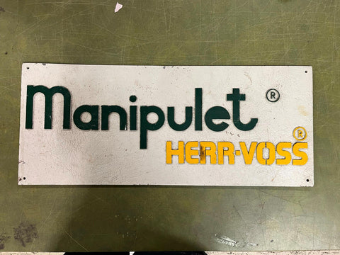 VTG Manipulet Herr-Voss Leveller Machinery Co. Aluminum Business Sign