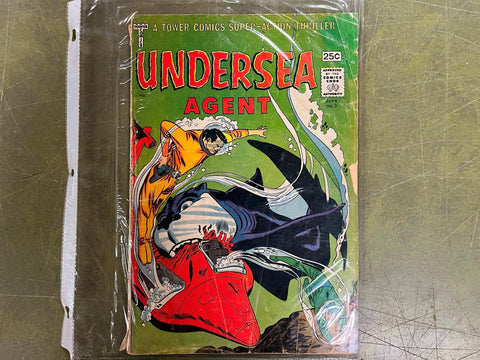 VTG 1966 Tower Comics June No. 3 Undersea Agent Comic Book