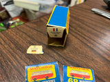 VTG Matchbox Series Lesney 68-3 Mercedes Coach in Orig damaged Box