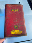 VTG carigas Oil Flat Can 1920's Harley indian sidecar Model T Auto Tin Antiq