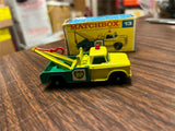 VTG Matchbox Lesney #13 BP 1965 Dodge Wreck Truck Red Hook Original Box