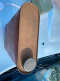 VTG carigas Oil Flat Can 1920's Harley indian sidecar Model T Auto Tin Antiq
