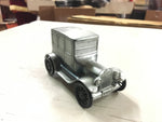 1926 Ford 1974 Banthrico Company Chicago IL Coin Bank silver Car Metal 6" piggy