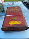 VTG carigas Oil Flat Can 1920's Harley indian sidecar Model T Auto Tin Antiq