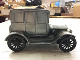 1926 Ford 1974 Banthrico Company Chicago IL Coin Bank silver Car Metal 6" piggy