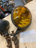 Vtg Antique Dietz Fog Lamps LIghts Ford Model T A HOT Rat Rod auto Truck Mounts!