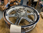 NOS 6 Spoke Mag Wheel Harley 3.00x16 Thunder air Star Chrome Fatboy Touring FLH