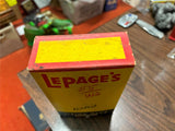 VTG Made in USA Mid Century LePage Sizing Glue NIB A-1 Ground