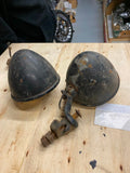 Vtg Antique Dietz Fog Lamps LIghts Ford Model T A HOT Rat Rod auto Truck Mounts!