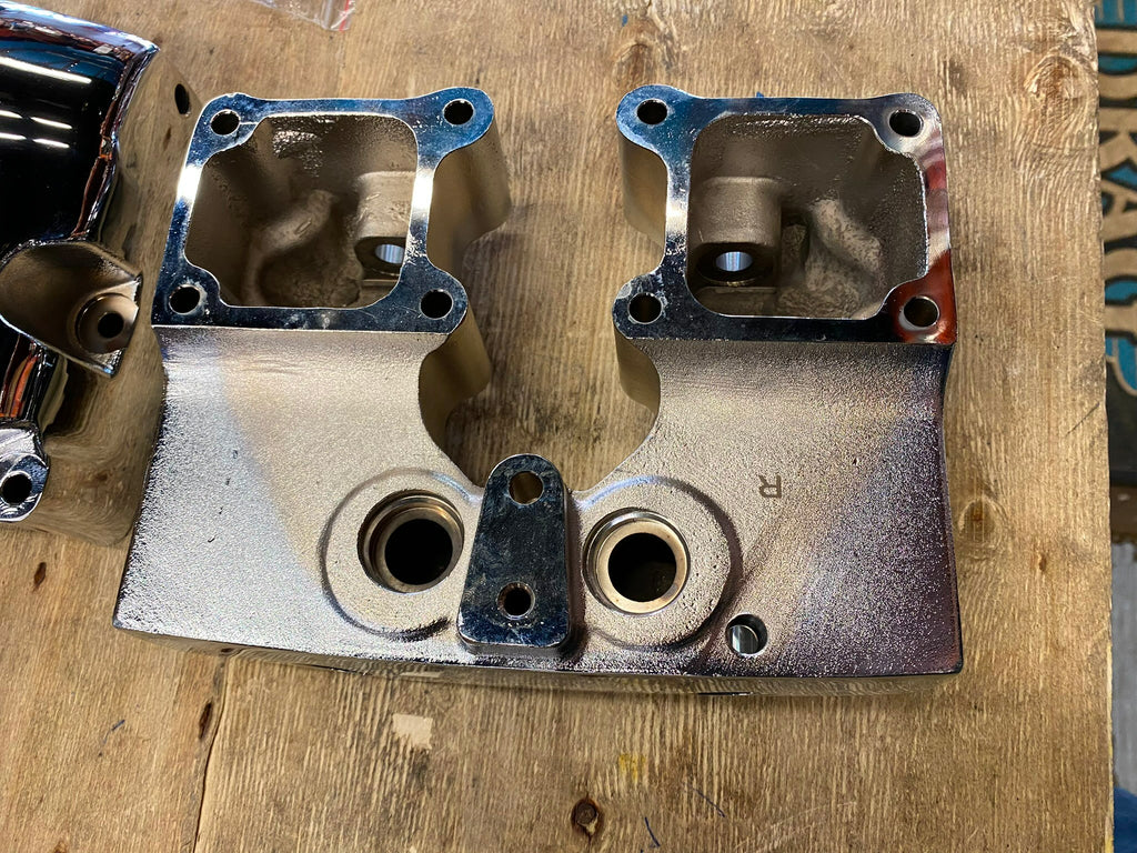 New Chrome Rocker boxes Harley Shovelhead FX FLH Wide glide 1966-1984 ...