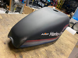 Vtg Harley Gas Tank AMF Sportster Custom Chopper Old Skool Paint Peanut Black!