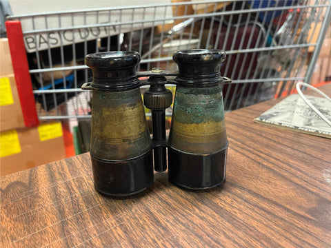 VTG Antique WW1 Era Chevalier Paris Brass Extendable Binoculars
