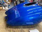 Ghost Flame Gas Tank Blue Harley Bagger FLH Road Glide 2004-2007 FI Ultra FLHX