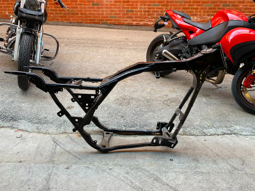 Harley Touring Bagger Frame Evo 1997 Road king FLH Salvage Cert OEM Ul ...