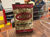 VTG 1955 Made in USA Amalie Pennsylvania Outboard Oil Full .949 Liters Rare