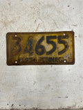 vtg 1934 Pennsylvania License plate Penna Ford Chevrolet 34655