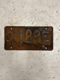 vtg 1935 Pennsylvania License plate Penna Ford Chevrolet 3189E