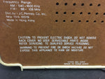 Vintage 1950s JC Penney Co. Inc. FM/AM made Hong Kong model no. 680-5359 powers