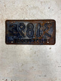 vtg 1935 Pennsylvania License plate Penna Ford Chevrolet 3189E