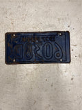 vtg 1937 Pennsylvania License plate Penna Ford Chevrolet Dodge 6038D