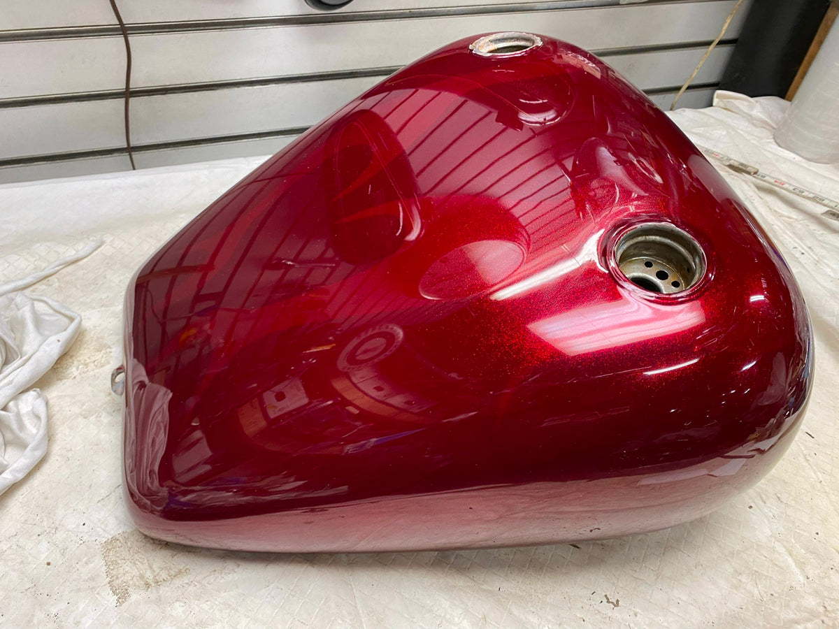 Gas Tank Harley Softail Custom Chopper CAndy Red shovelhead Fatbob FLH ...