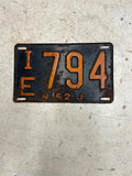 vtg 1952 New Jersey License plate Penna Ford Chevrolet Dodge IE794