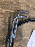 Throttle Cables Harley 46" 1996^ Sportster Softail Dyna Touring FLH Barnett Pair