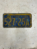 vtg 1958-61 Pennsylvania License plate Penna Ford Chevrolet Dodge 527-25A