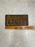vtg 1936 Pennsylvania License plate Penna Ford Chevrolet Dodge 6DC77