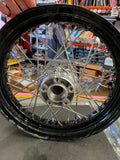 New T/o Rear Black Spoke Wheel Harley Slim FXS 3.00x16 Softail Heritage street b