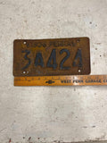vtg 1936 Pennsylvania License plate Penna Ford Chevrolet Dodge 3A424