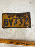 vtg 1947 Pennsylvania License plate Penna Ford Chevrolet Dodge BV732