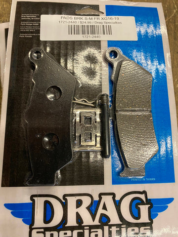 Drag Semi-Metallic Front Brake Pads Harley Street XG500 XG750 2016-2020