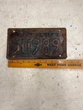 vtg 1949 Pennsylvania License plate Penna Ford Chevrolet Dodge 5U989