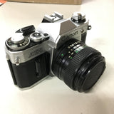 VTG Canon AE-1 28mm 135mm Lens Camera Instructions Vivitar 3500 Flash Strap