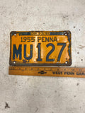 vtg 1951 Pennsylvania License plate Penna Ford Chevrolet Dodge MU127