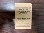 VTG Antique New Castle PA Official Railroad Watch Inspector booklet Train