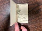 VTG Antique New Castle PA Official Railroad Watch Inspector booklet Train
