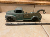 Vtg 1950's Ford Hubley Wrecker Tow Truck 452 Kiddie Toy Metal Toy Unrestored