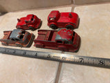 Vtg Tootisie Toy fire truck Engine Marx Haulers Lot Metal 1950's Collectible