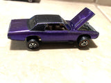 Vtg Hotwheels Redline Custom T bird Purple Early USA toy 1967 Mattel Collectible