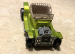 Vtg Hotwheels Redline Custom Hot Heap AF Green 1968 Mattel With Button