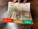 VTG Mid Century 1950s Lot of 2 Kessler Promotional Lotion Pocket First Aid pack