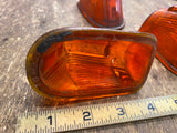 Anthes AFO- 666 Marker Light Glass Lens Amber Internation Truck Tractor Vtg NOS